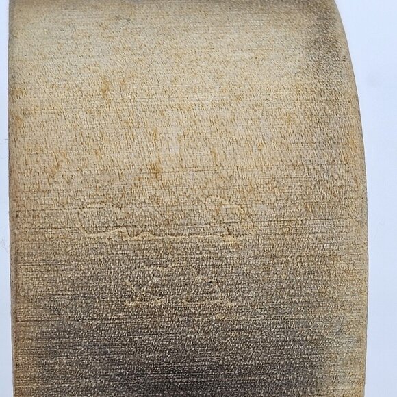 Vintage Hand Carved Wood Block Elephant Figurine Toy Signed Dated 80s Handmade - Picture 8 of 10